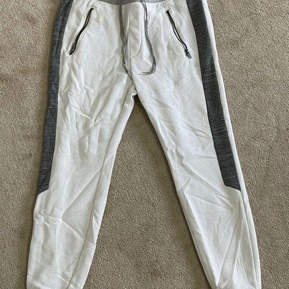 Guess Leonardo Block Joggers White/Grey Size Large - Picture 5 of 7